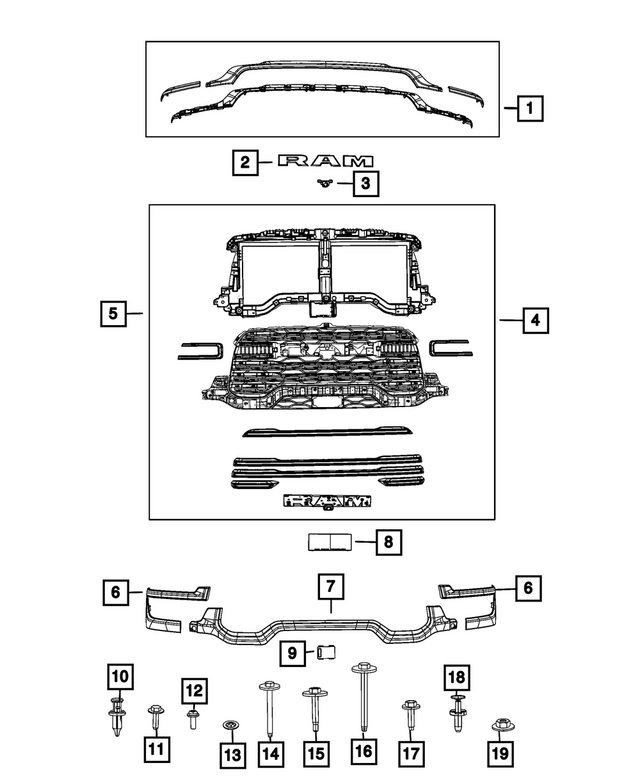 68597717AB - Exterior Ornamentation: Camera Bracket for Mopar Image