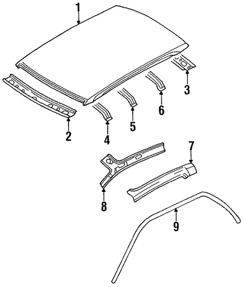 Roof & Components for 1998 Nissan 200SX #0