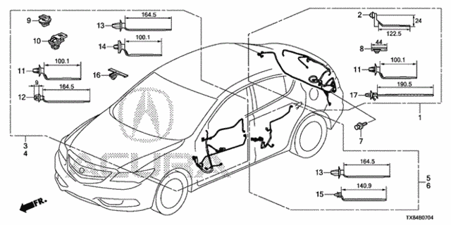 Wire Harness (5) for 2013 Acura ILX #0