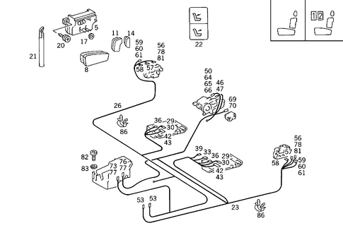 Electric Seat Adjuster for 1989 Mercedes-Benz 300E #0