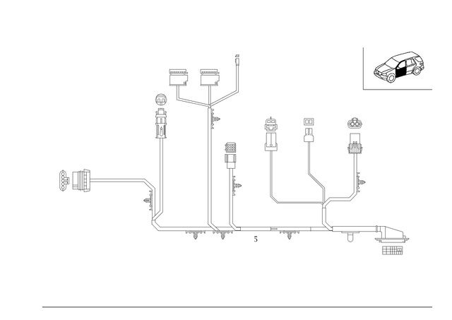 1635406009 - Electrical System: Wiring Harness for Mercedes-Benz: ML320, ML55 AMG Image image