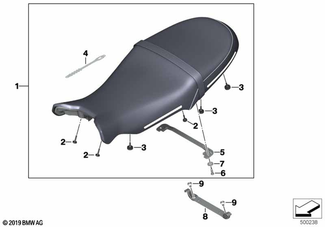 7119905843 - Seats and Seat Bench: Washer - 6-200 Hv-A2 for BMW-Motorrad Image