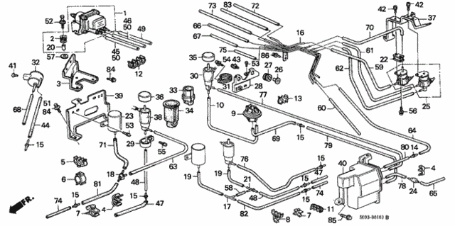 Curge Tank Tubing for 1986 Honda Accord #0