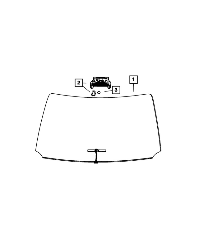 68575147AE - : Windshield for Mopar Image