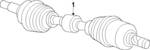 68101214AD - : Axle Half Shaft, Right for Mopar Image