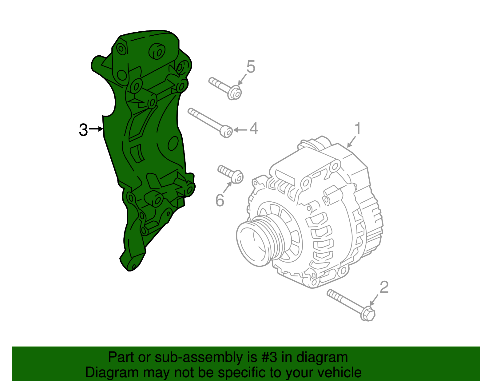 2018-2024 Audi Mount Bracket 07K-903-141-H | Audi USA Parts