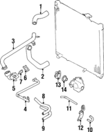 1788077EA0 - : Outlet Pipe for Suzuki Image
