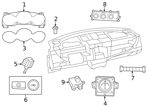 Cluster & Switches for 2014 Dodge Avenger #0