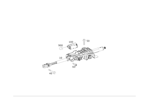 Steerg. Column Jacket Tube & Steerg. Shaft for 2015 Mercedes-Benz GLA250 #0