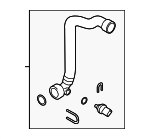 4G0121049L - : Lower Hose for Audi: A6 Quattro, A7 Quattro Image