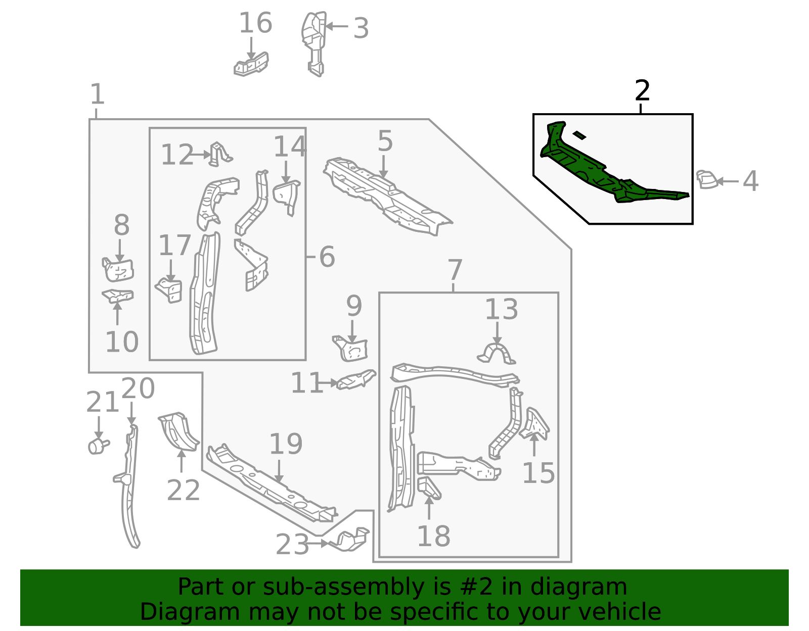 2011-2013 Toyota Highlander Upper Seal 53295-0E050 | MotorMotor
