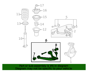 2007-2013 GM Front Driver Side Lower Control Arm 20869199 GM ...