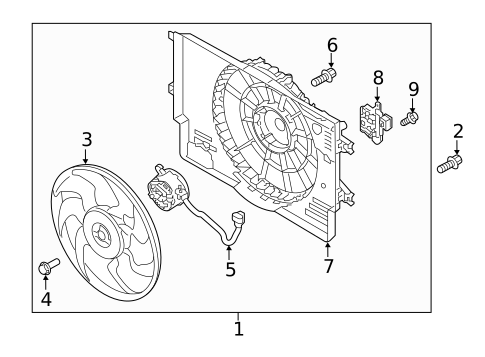 Cooling Fan for 2018 Hyundai Elantra #0