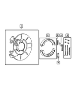 5012354AA - Parking Brake: Brake Adjusting Hole Plug, Right Or Left for Chrysler: Town &amp; Country, Voyager | Dodge: Caravan, Grand Caravan | Jeep: Grand Cherokee Image