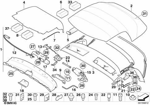 Folding Top for 2005 BMW Z4 M3.2 #1