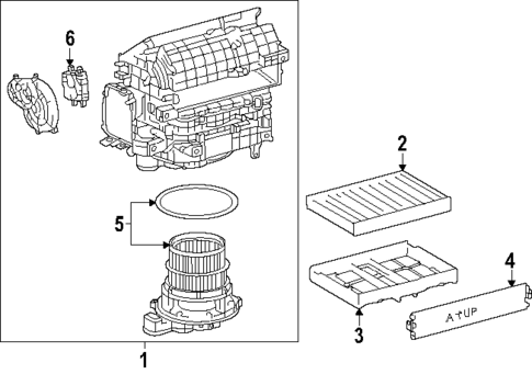 Blower Motor & Fan for 2023 Toyota Sequoia #0