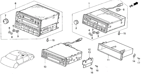 Radio for 1992 Acura Vigor #0