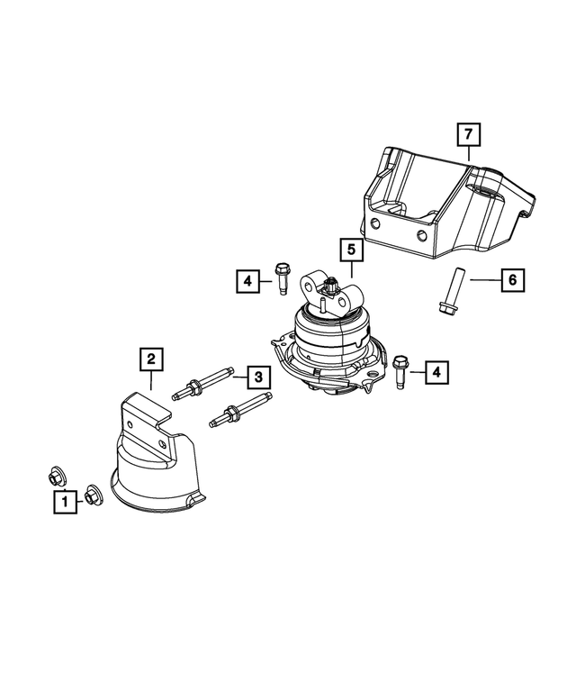5090026AA - 5.7L Gas; Engine: Engine Mount Heat Shield for Mopar Image