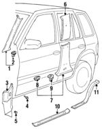 K08168170D96 - Body: Windshield Pillar Trim for Kia: Sportage Image