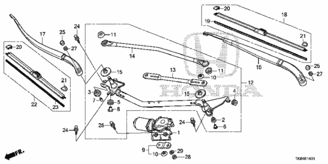 Front Wiper (2) for 2015 Honda Odyssey #0