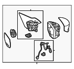 76200T3LA21ZA - Body: Mirror Assembly for Honda: Accord Image