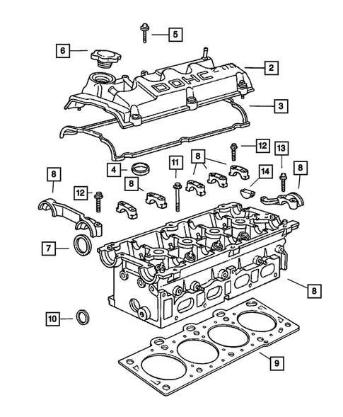 Cylinder Head for 2002 Dodge Stratus #0