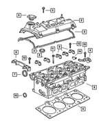 4792804AA - Engine 2.0L Four Cylinder: Cylinder Head Cover for Mopar Image