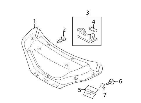Interior Trim - Trunk for 2013 Hyundai Genesis Coupe #0