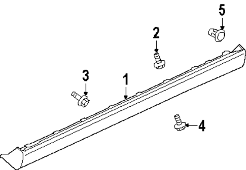 Exterior Trim - Pillars for 2004 Mitsubishi Diamante #0