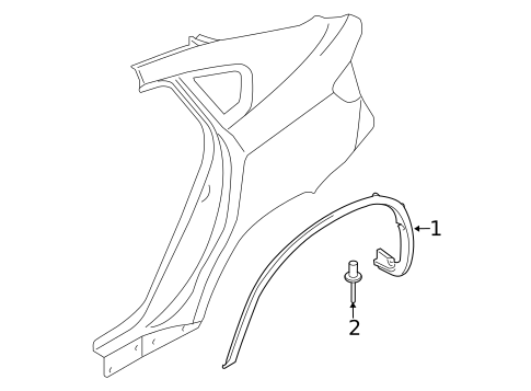 Exterior Trim - Quarter Panel for 2015 BMW X6 #1