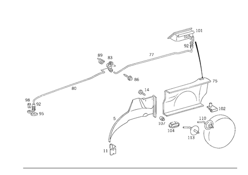 Luggage Compartment Covering for 1989 Mercedes-Benz 300TE #1