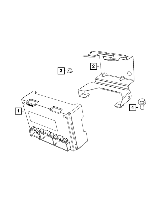 6509705AA - Electrical: Hex Flange Lock Nut for Mopar Image image