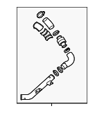 282502B720 - Cooling System: Inlet Tube for Hyundai: Elantra, Elantra GT Image
