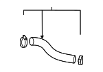 282532B780 - Cooling System: Inlet Hose for Hyundai: Elantra, Elantra GT, Veloster Image