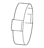 282923A060 - Cooling System: Inlet Tube Clamp for Genesis: G70, G80, G90 | Hyundai: Elantra, Elantra GT, Tucson, Veloster Image