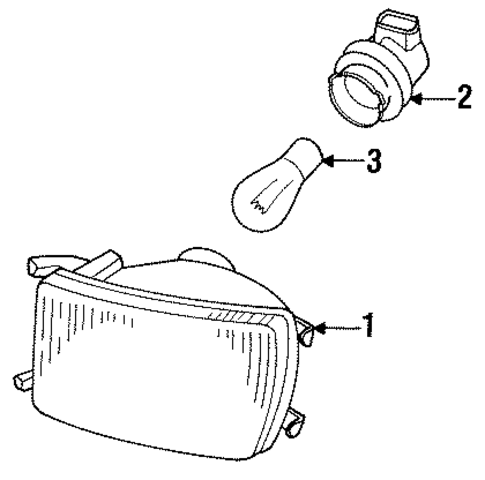 Park Lamps for 1996 Volkswagen Jetta #0