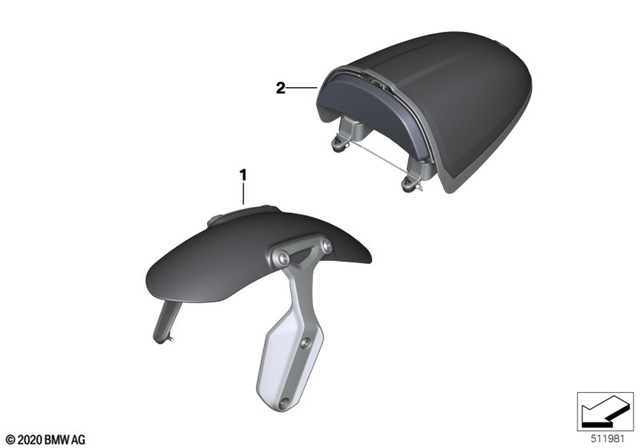 46611625979 - : Front Wheel Fender for BMW-Motorrad Image