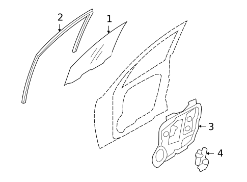 Front Door for 2010 Hyundai Santa Fe #0