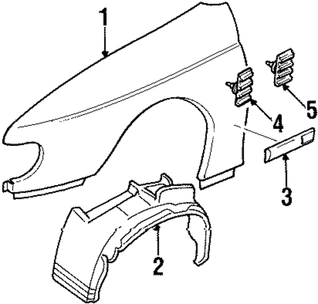 24445732 - : Part# 24445732 Liner for Cadillac: Catera Image