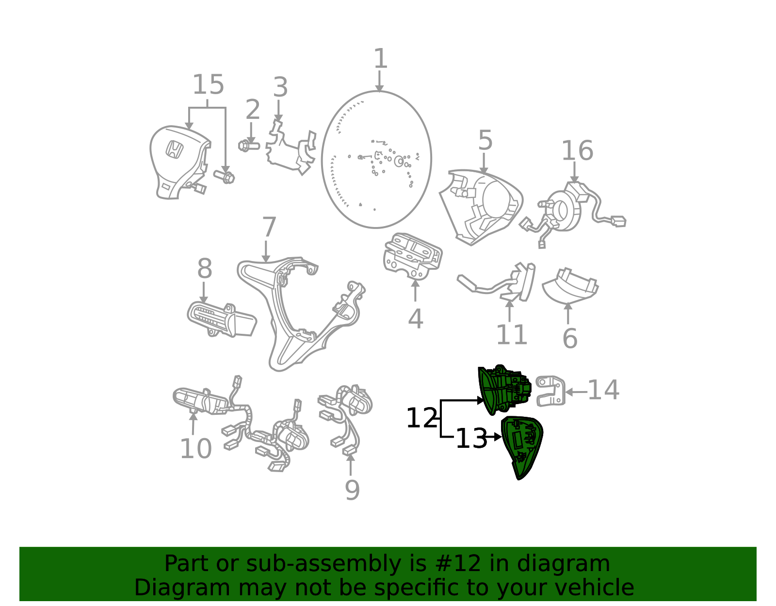 35875-SMG-003 - 2009-2013 Honda Fit - Lid Assembly Multi Information ...