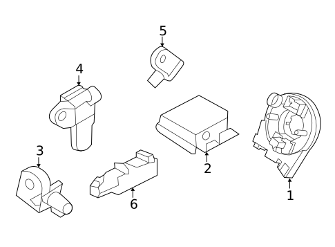 Air Bag Components for 2013 Ford Explorer #1