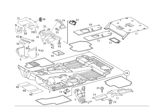 1636800380 - Panelling: Trim for Mercedes-Benz: ML320, ML430, ML55 AMG Image image