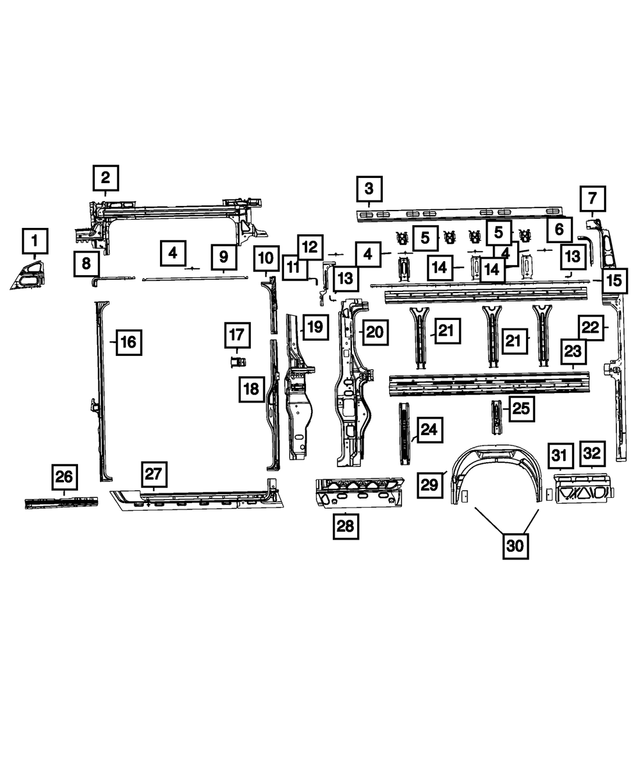 « 68212657AF – Body Sheet Metal Except Doors : Porte Coulissante Rail pour Mopar Image »