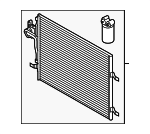 31332027 - HVAC: Condenser for Volvo: S60, S60 Cross Country, S80, V60, V60 Cross Country, XC60, XC70 Image