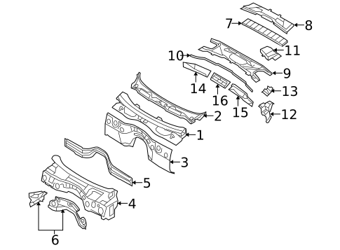Cowl for 2011 BMW 328i xDrive #0