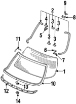 73250SW5013 - : Reveal Molding for Acura: TL Image