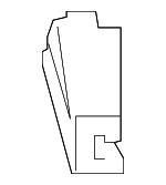 51437939011 - Body: Belt Cover Cover for BMW: 840i, 840i xDrive, M8, M850i xDrive Image