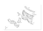 2126201208 - Cowl, Front Panel: Firewall for Mercedes-Benz Image