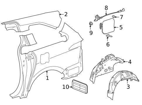 Side Panel & Components for 2025 Toyota Sienna #0