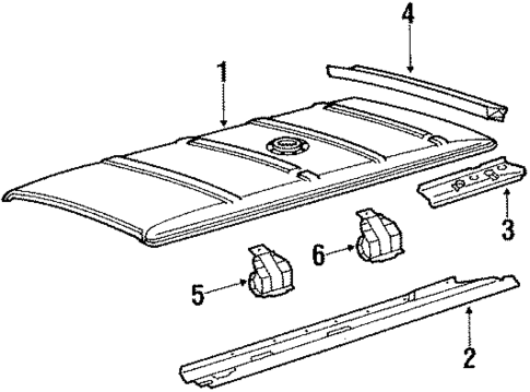 Roof & Components for 1986 Volkswagen Vanagon #0